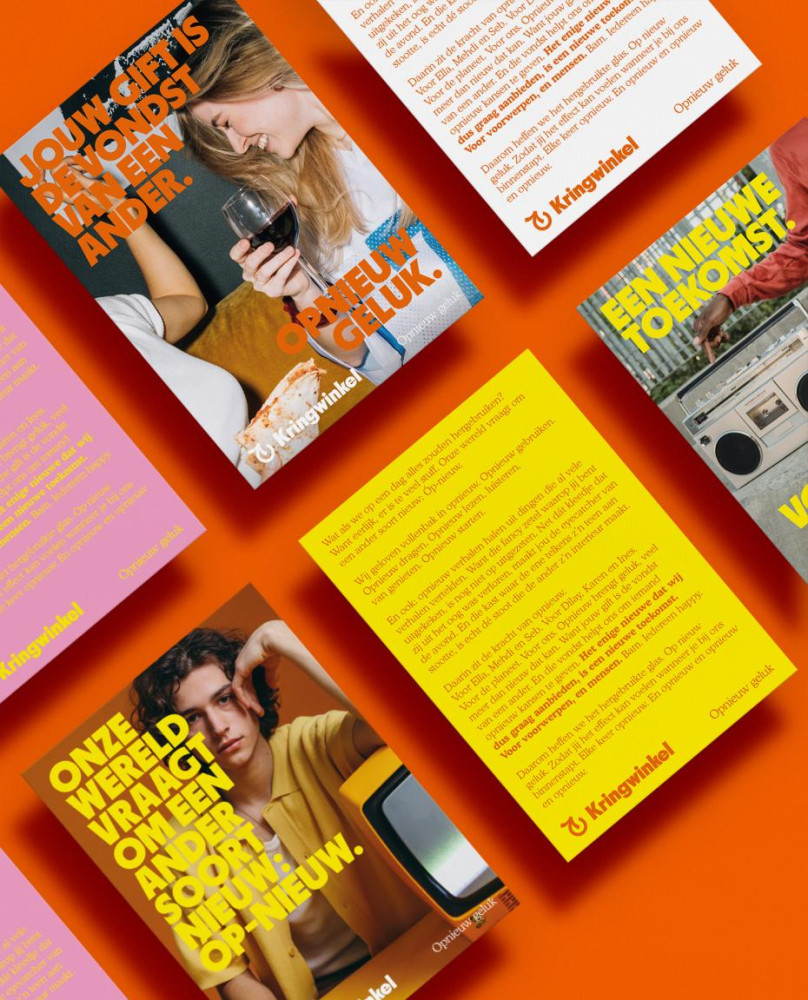 Kringwinkel mockup campaign posters